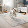 modern abstract print rug