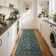 Modern Floral Machine Washable Rug for Living Room, Farmhouse Flower Soft Non Shedding Floor Covering with Non Slip TPR Backing, Indoor Foldable Low Pile Thin Mat