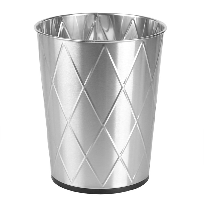 Corbeille pour déchets Asiya, Argent