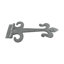 Charnière de sangle fleur de lis en fer forgé de porte