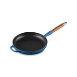 Le Creuset Enameled Cast Iron Alpine Wood Handle Fry Pan, 2.25Qt. - Flame