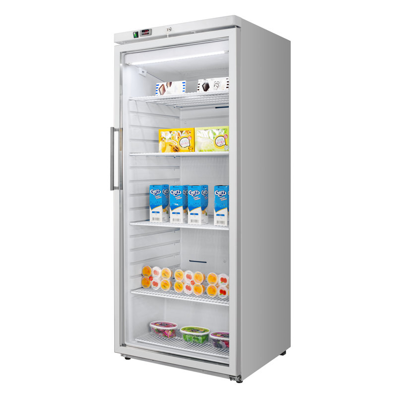 VITLIFE Commercial Reach-in Refrigerator, Glass Door, 18CF, 33°F to 41°F, 18