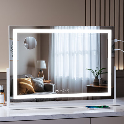 Aluminium Rectangle Freestanding Mirror