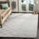 Tibetan Geometric Hand-Knotted Silver Area Rug