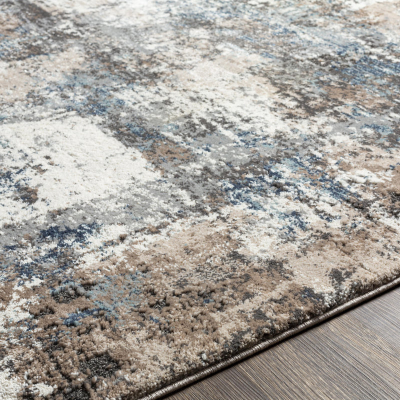 Brod Abstract Indoor Rug, Rectangle 3'11" x 5'7"