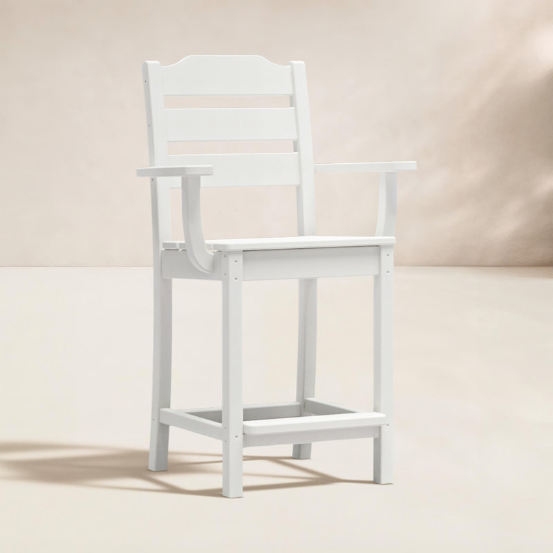 Fauteuil de comptoir Lakeside, Blanc