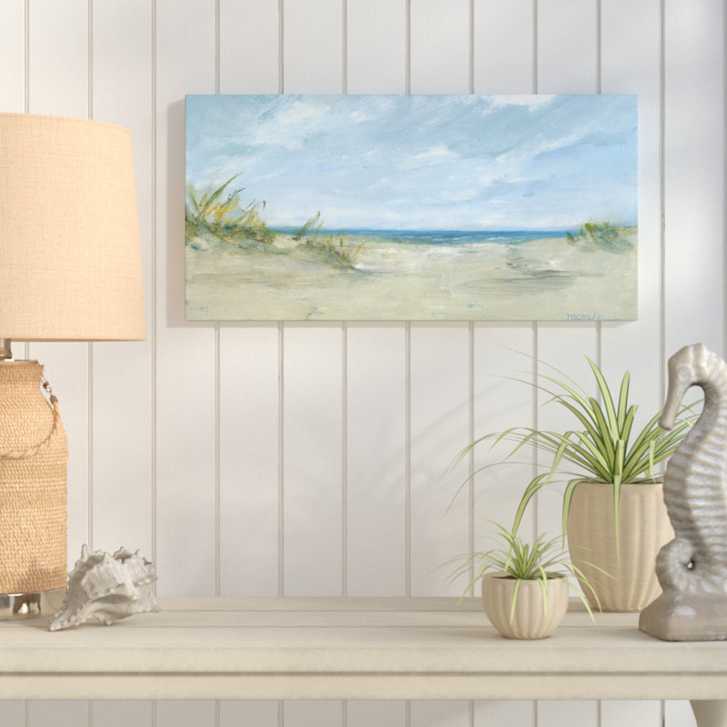 «Sandy Shores» par Dana McMillan, reproduction d'art sur toile tendue, H 12 po x l 24 po x P 1,5 po