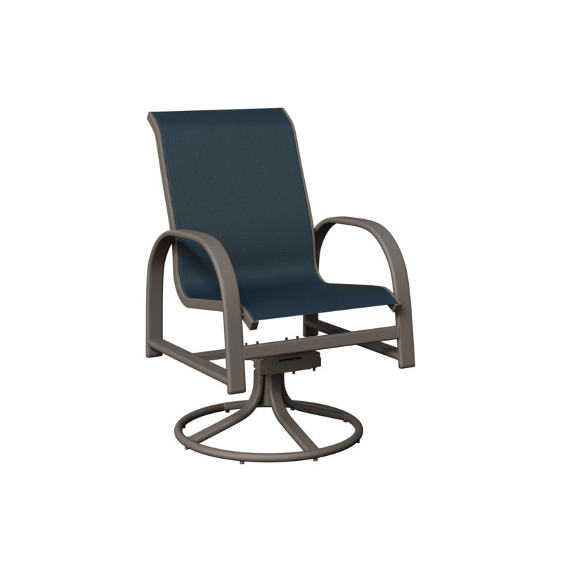 Chaise berçante berçante en aluminium graphite Berlin, Marine, Aluminium graphite
