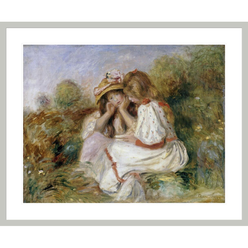 Deux Fillettes - Pierre-Auguste Renoir - Impression giclée sur cadre, 33,5 po H x 40,69 po po