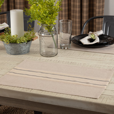 Sawyer Mill 100% Cotton Striped Rectangle Placemat