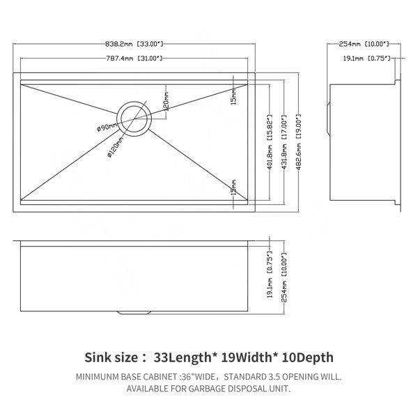 Dimensions du produit