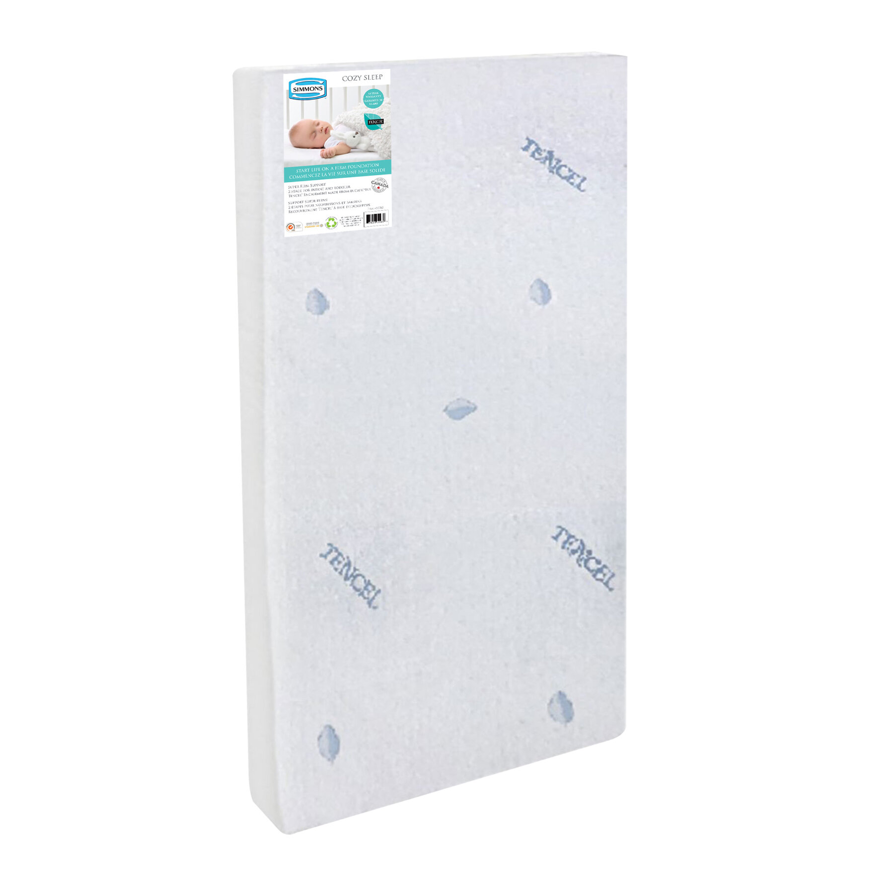 Matelas SIMMONS BEBE - Blanc