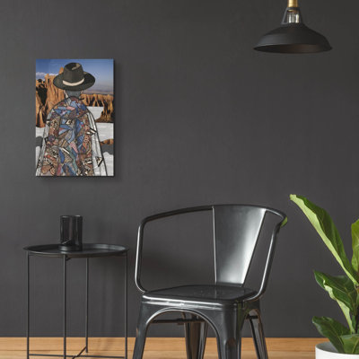  «Canyon Vista 4» par Coco Good, art mural en verre acrylique, 16 po x 24 po
