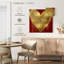 Hardie Big Hearted Gold sur fond rouge-109366090