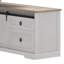  Bureau debout électrique en L 63 po avec prises de courant et lumières DEL Farmhouse