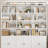 Atanaska 71''W X 74.4"H Sideboard Buffet with 3 Cabinets and 12 Open Shelves-1270997603