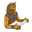 Porte-papier hygiénique mural King Tut Royal