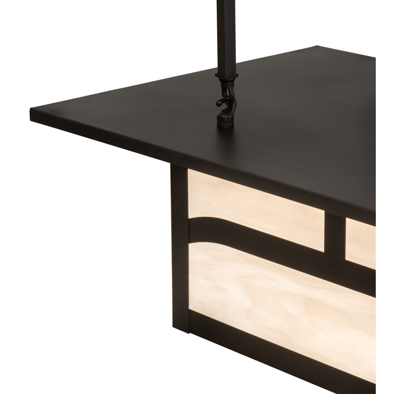 Brown Glass 30" Indoor/Outdoor Island Chandelier