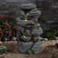 Weather Resistant Rock Fountain with Light