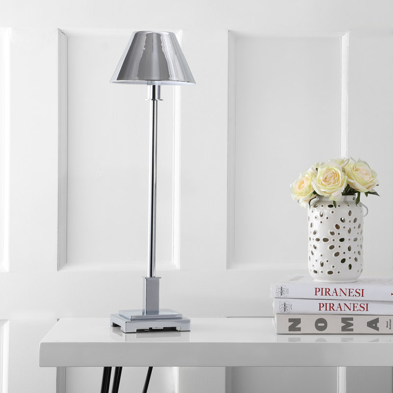 Moore Metal Buffet Lamp, Chrome