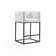 Upholstered Counter Stool with Metal Frame