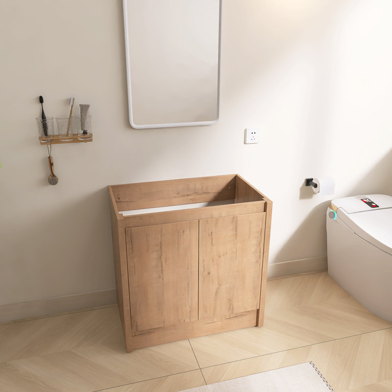 30" Single Freestanding Bathroom Vanity Base Only