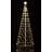 White LED Cone Tree with Collapsible Base Lighted Display-906481942-889281953