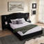Structure de lit tapissier pour grand lit avec velours, rayures verticales, boutons et lampes de chevet réglables-325606205-326146014