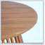 Table basse de patio ronde en bois d'acacia durable, parfaite pour la détente et le divertissement en plein air