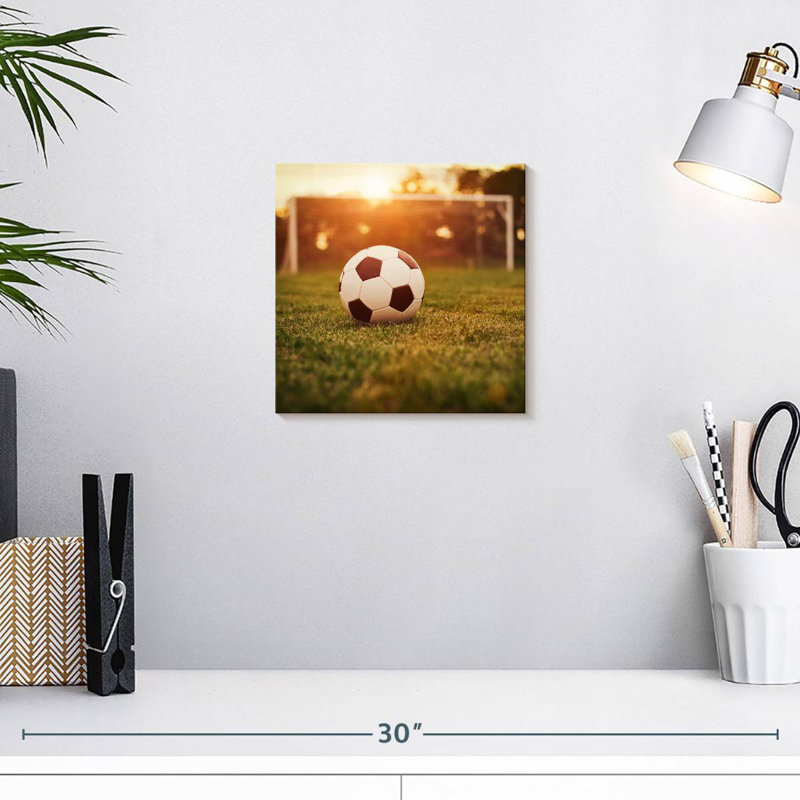 Ballon de soccer Sireci sur le terrain, H 10 po x l 10 po