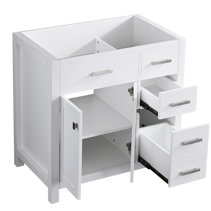 36'' Single Bathroom Vanity Base Only in White