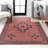 Ilsetraud Geometric Medallion Machine-Washable Red/Dark Gray Rug-444556591