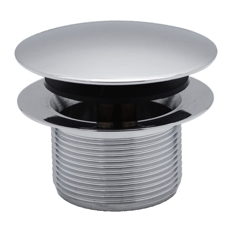 Ensemble de drain de baignoire 14 "en laiton calibre 14 avec un débordement sans trou, Chrome poli