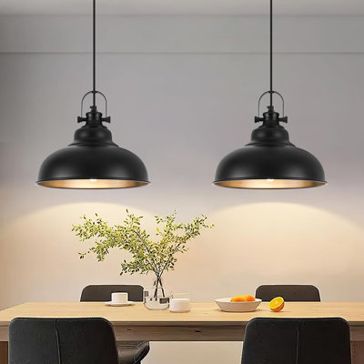 Bronze Pendant Lights Kitchen Island, 2 Pack Kitchen Island Lighting, Farmhouse Pendant Light Fixtures (11.41" W), Island Pendant Light For Kitchen Island, Dining Room, Bedroom