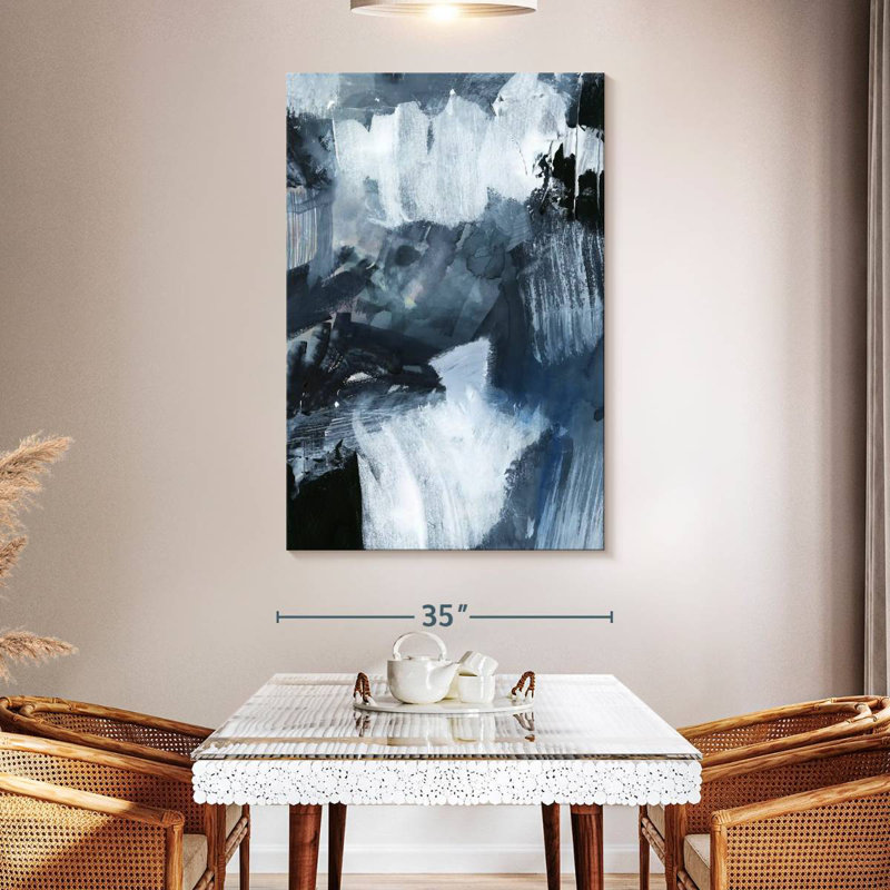 Avery Composition In Blue II, 51" H x 34" W