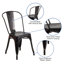 Commercial GradeMetal Indoor-Outdoor Stackable Chair-984495321