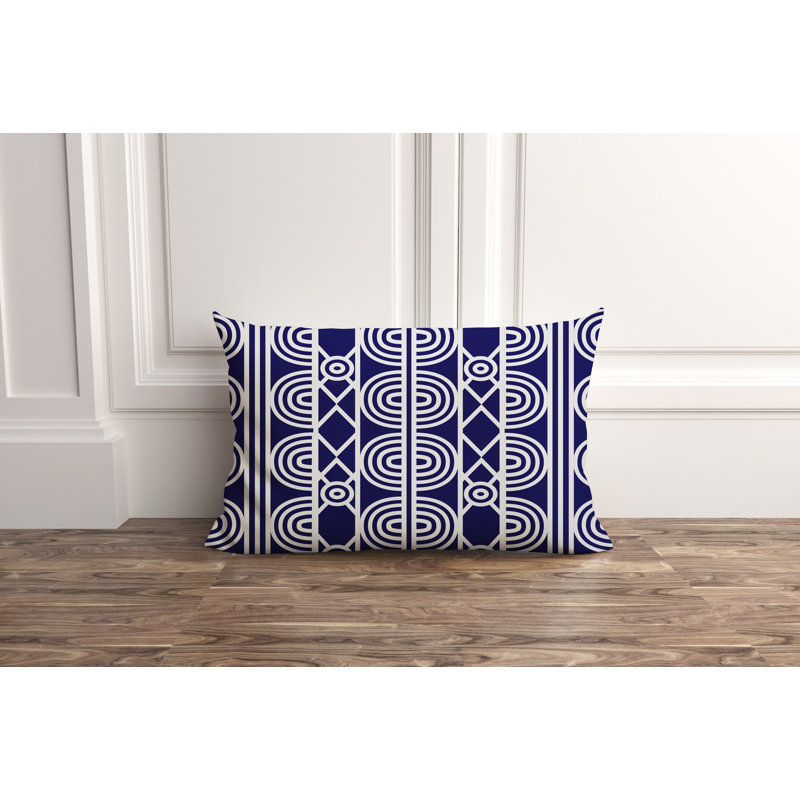 Housse et insert de coussin extérieur Isabis, Bleu marine