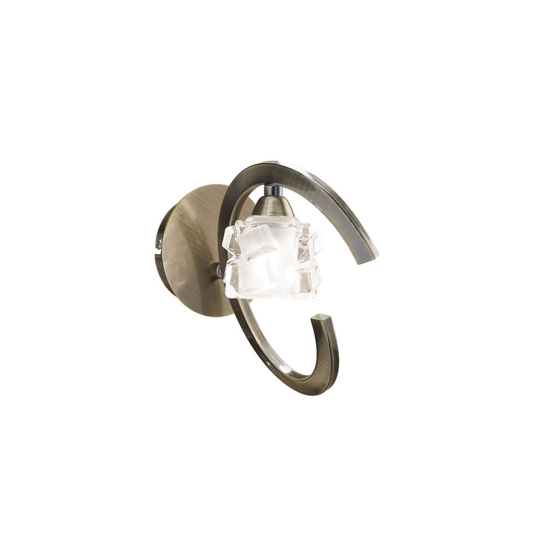 Klingensmith Armed Sconce, Antique Brass, No