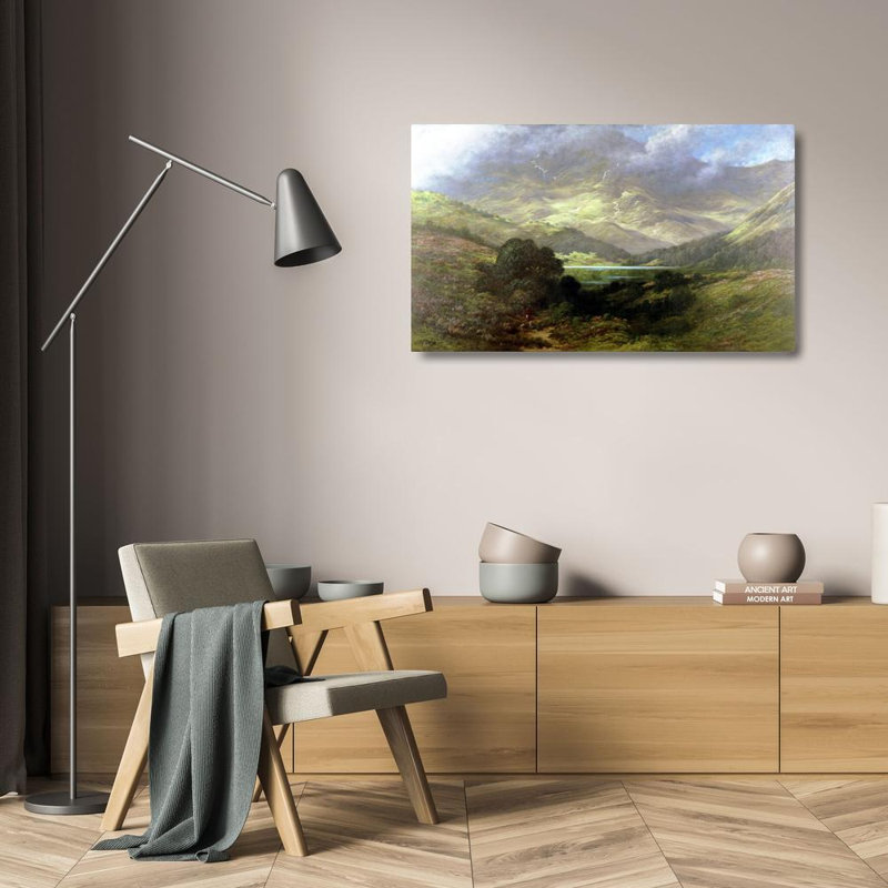 «Scottish Highlands» par Gustave Doré, toile tendue avec châssis, H 24 po x l 17 po