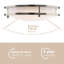 Plafonnier encastré rond à DEL de 10 W et 10 lumens avec 5 choix de téléviseurs à incandescence de 2700-3000-3500-4000-5000K East Grove Home Builder Essential en nickel brossé (ensemble de 2 lumières)-127458927-127458923-127458925