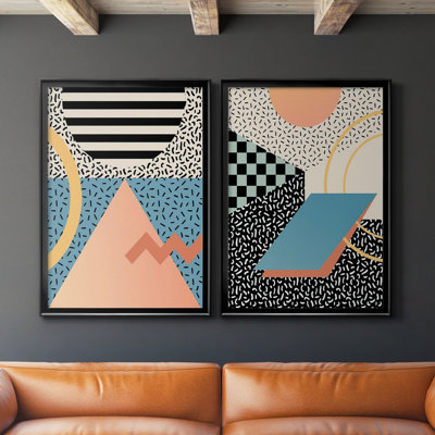 " Modern Memphis I " 2 - Pieces