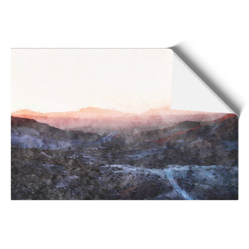 Mojave Desert Highway In California - No Frame Print, 42cm H x 59cm W x 0.1cm D