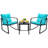 Hartranft 2 - Person Patio Dining Set Table, with Cushions Included-982227680