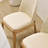 Beige Solid back side Chair(Set of 2)