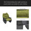Chaise berçante 30,31 pouces, siège simple, siège confort décontracté pour balcon-2071163610