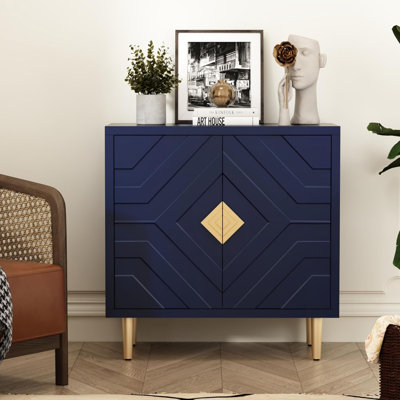 Decorative Cabinet With Decorative Relief Pattern Doors by Mercer41