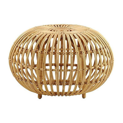 Franco Albini Large Rattan Ottoman by Sika Design