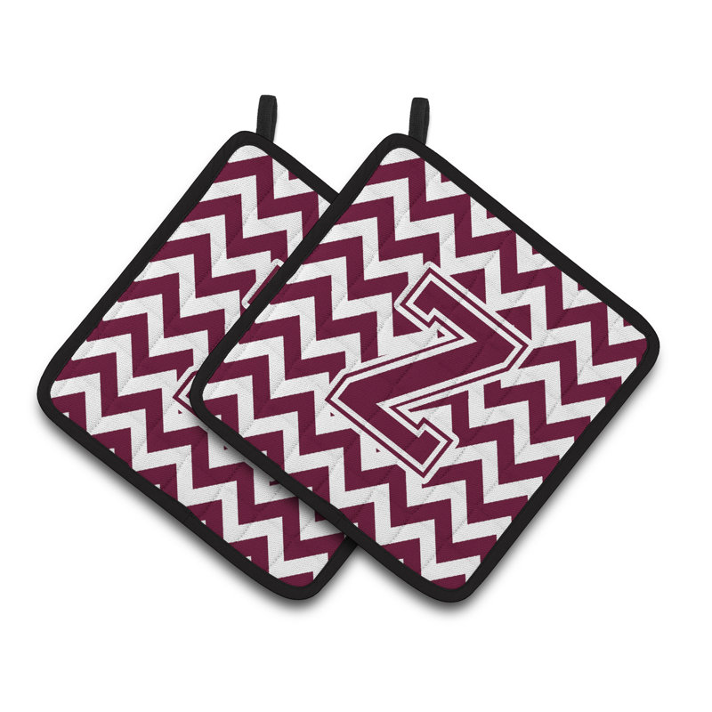 Poignée à chevrons, Z, Marron / blanc