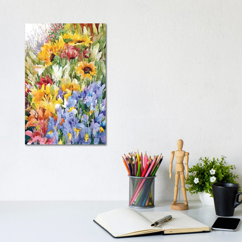 Flower Power 1 Piece Wrapped Canvas Painting, 20.32 cm H x 30.48 cm W