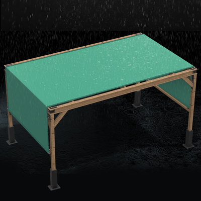 Colourtree Waterproof Pergola Cover Shade with Stainless Steel Weighted Rods and Grommets